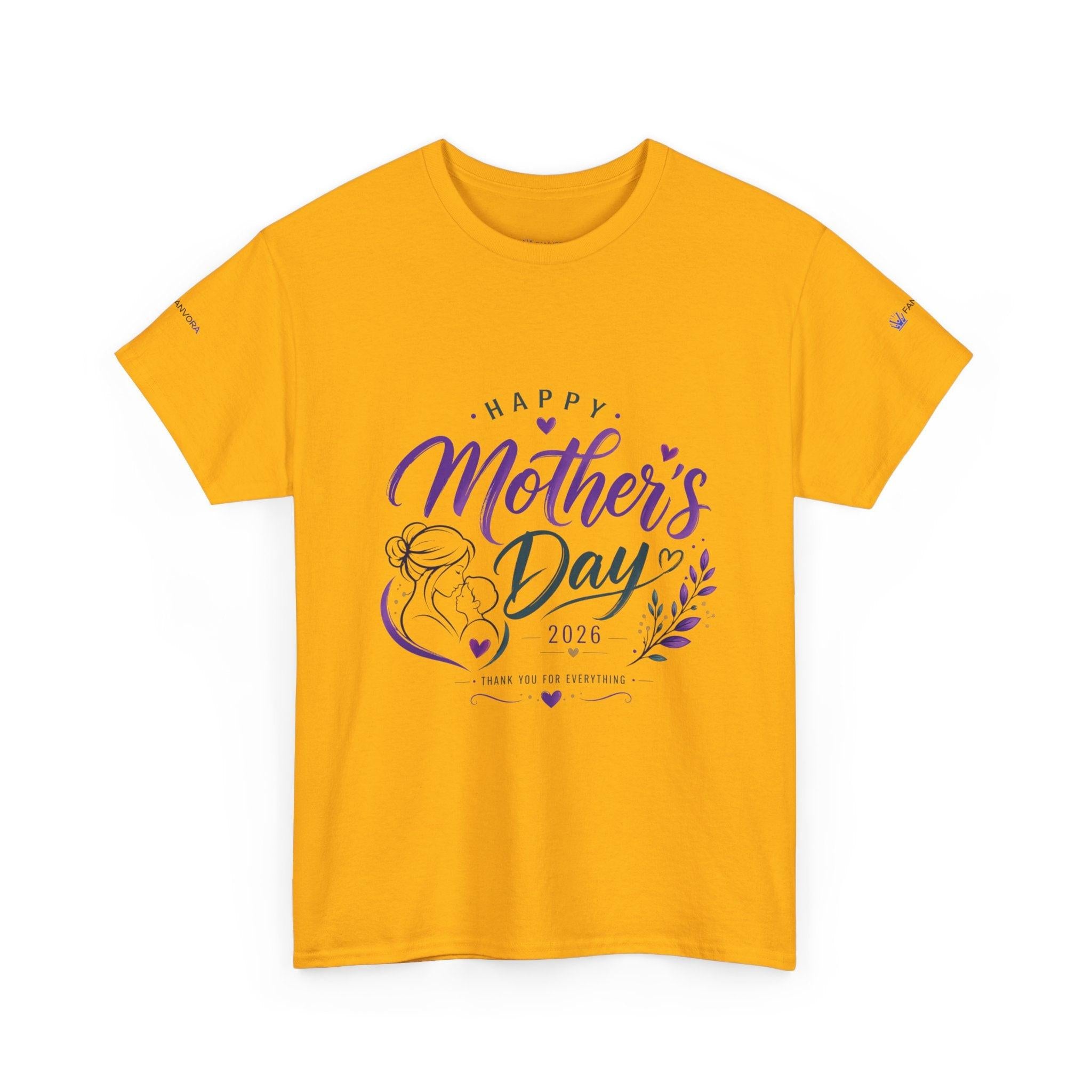 Mother's Day T-Shirt — "Happy Mother's Day 2026" Floral Mom Tee.