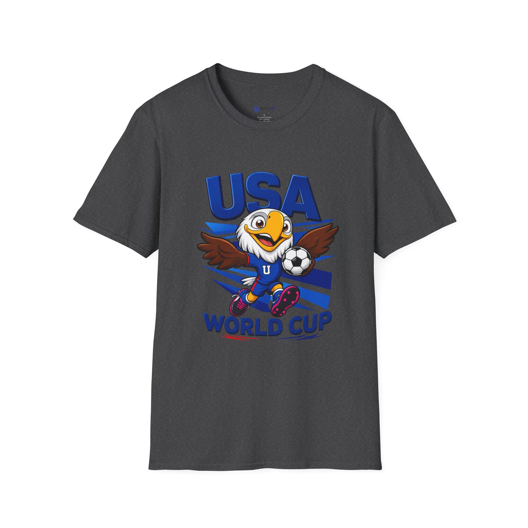 USA  Soccer T-Shirt — Eagle Mascot Graphic