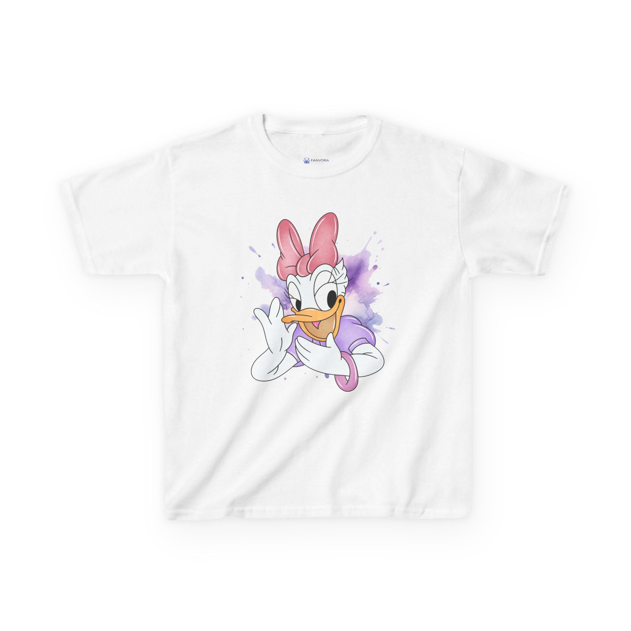 Kids Tee — Cute Daisy Duck Watercolor Graphic