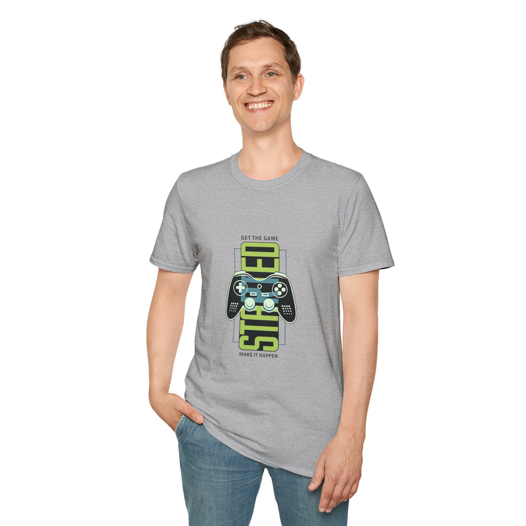 Retro Game Controller T-Shirt — 'STED' Vertical Gamer Graphic Tee