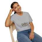 Dog Mom T‑Shirt — Leopard Paw 'DOG' Graphic Tee for Pet Lovers