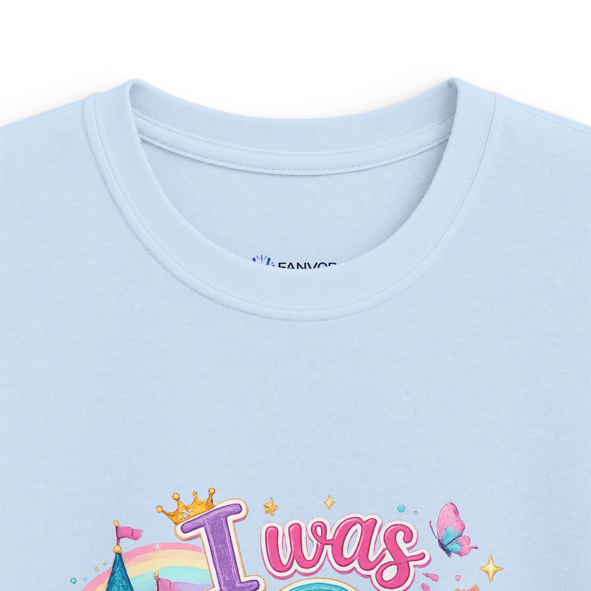 Girls' Princess 8th Birthday T-Shirt — "This Is How I Turn 8" Floral Castle Tee
