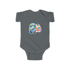 2nd Birthday Baby Bodysuit - "Happy Birthday" Number 2 Party Onesie