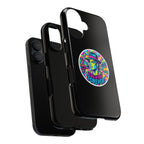 Matte Black iPhone Tough Cases 12 to 17 Pro Max  — "King of Pop Forever" Retro Pop Art Phone Case
