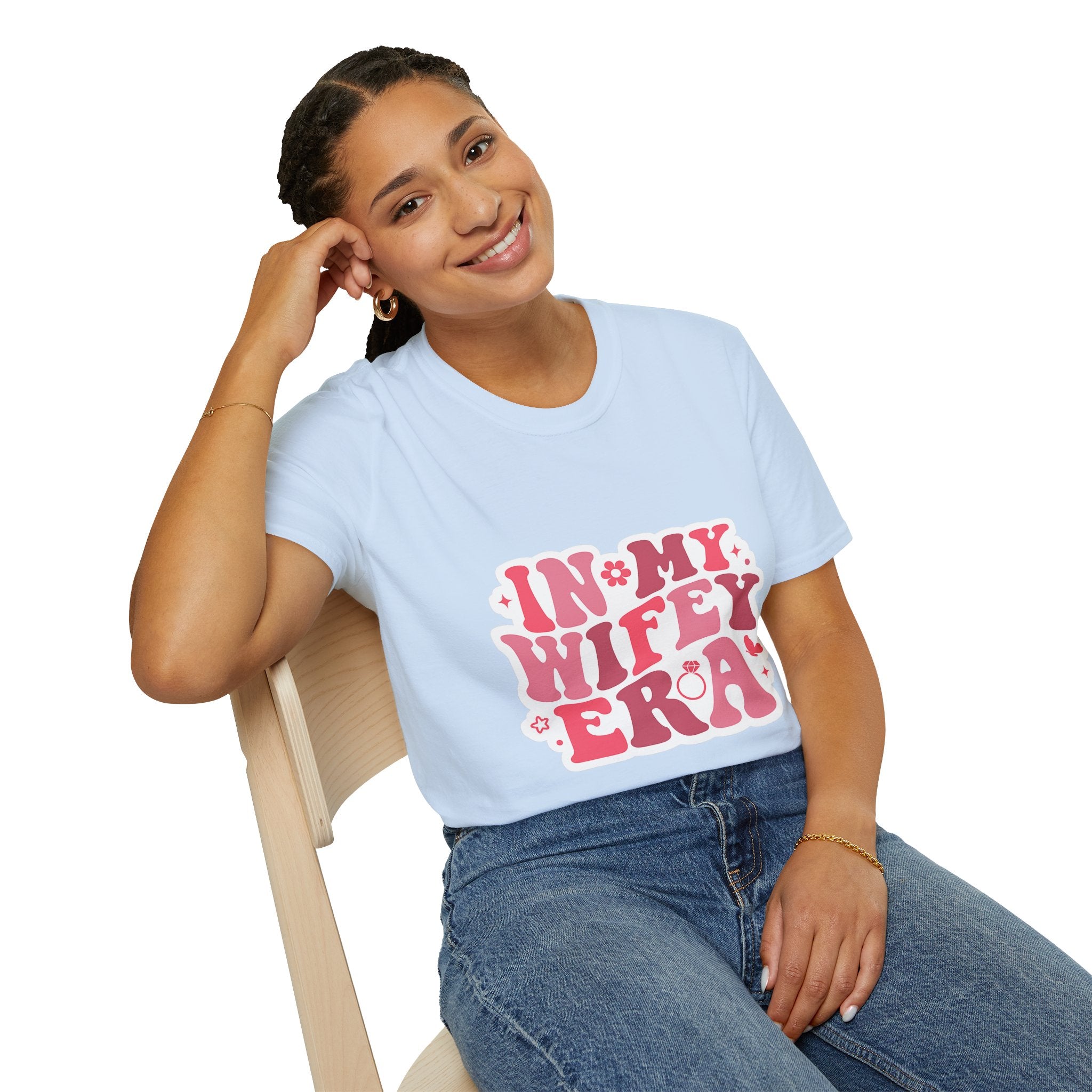 Wifey Era T-Shirt — 'In My Wifey Era' Retro Floral Graphic Tee