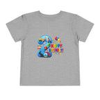 2nd Birthday Toddler Tee — Happy Birthday Number 2 with Cars & Balloons