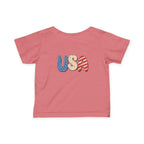 Infant 4th of July Tee — Cute USA Baby Patriotic Shirt.