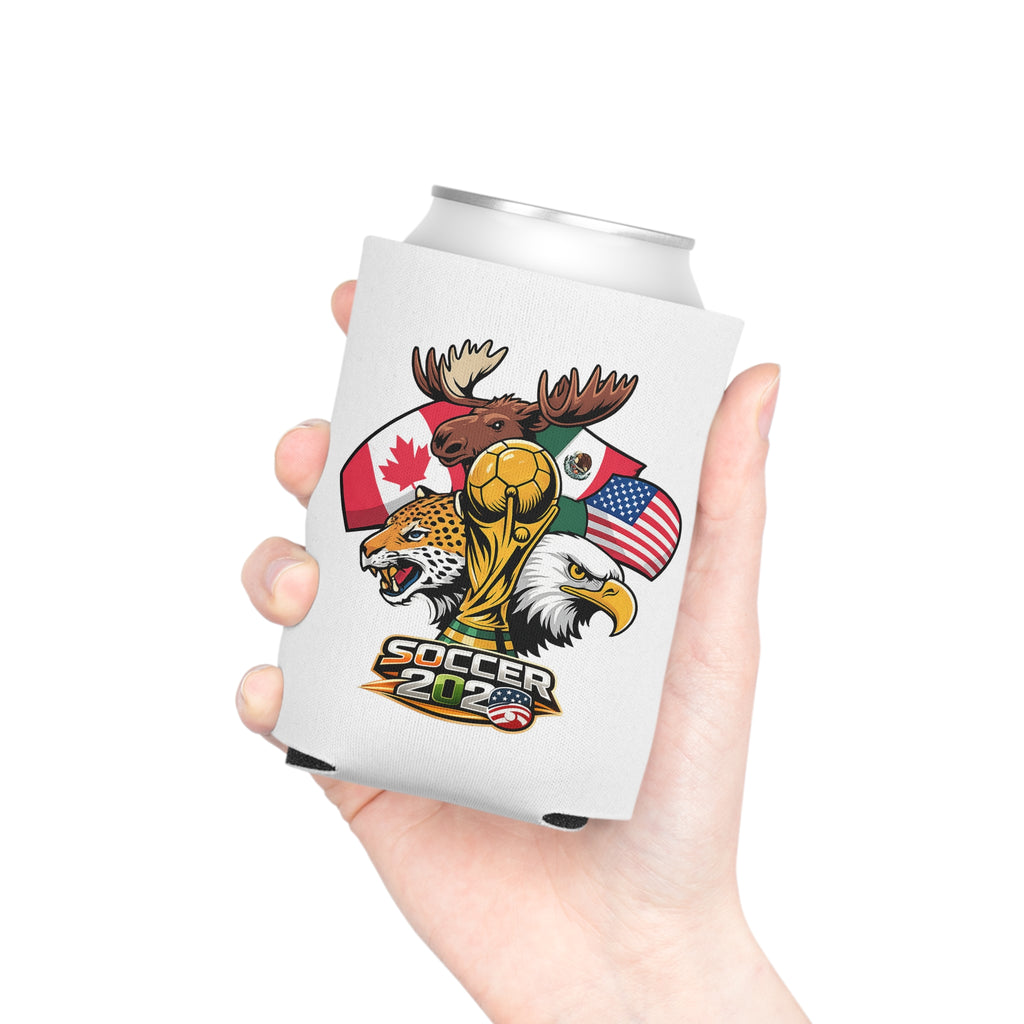 Mascot Can Cooler – Flags & Trophy Beer Koozie