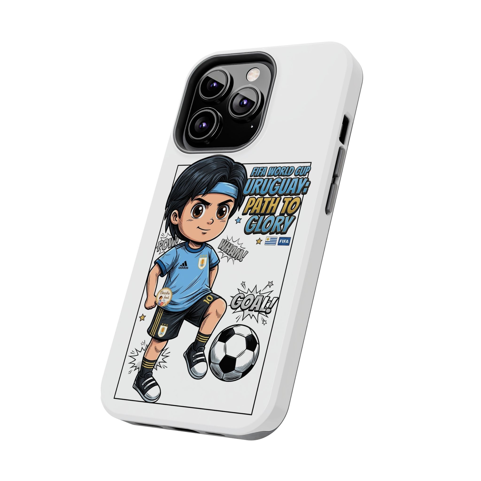 Uruguay Soccer Phone Case — Path to Glory "Goal!" Design