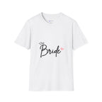 Bride T-Shirt — "The Bride" Bachelorette Tee with Heart