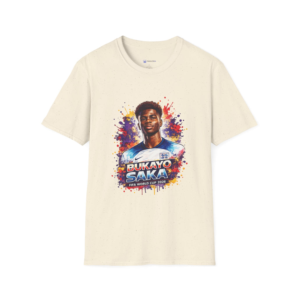 England Lagend Portrait T-Shirt — Color Splash Football Fan Tee