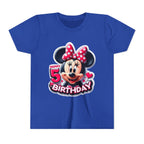 Minnie Mouse Happy 5th Birthday Youth Tee