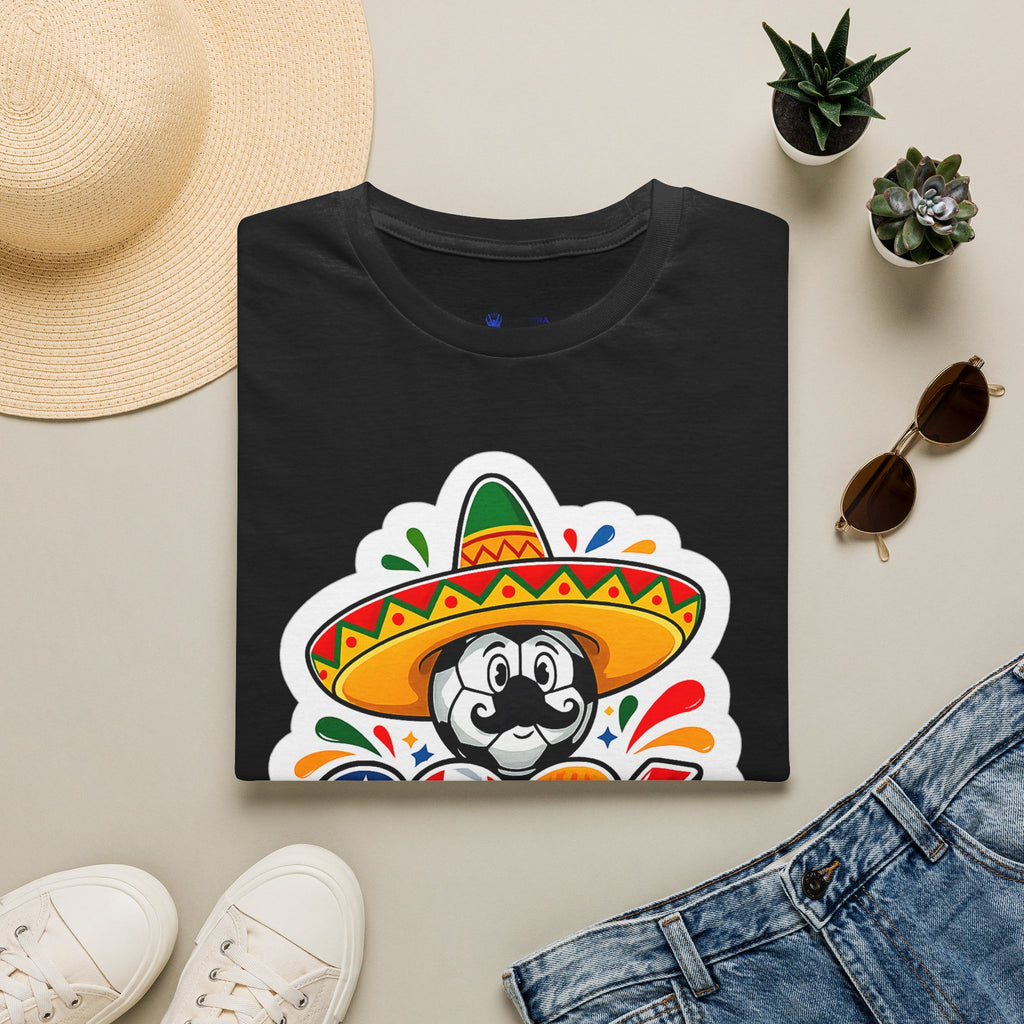 Soccer 2026 Soccer T-Shirt — Colorful Sombrero Mascot Design