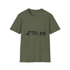 T-Shirt — "Game Over" Dino Pixel Tee (Retro Dinosaur Side-Scroller Design)