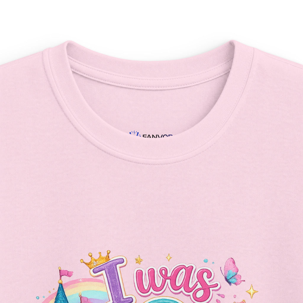 Girls' Princess 8th Birthday T-Shirt — "This Is How I Turn 8" Floral Castle Tee