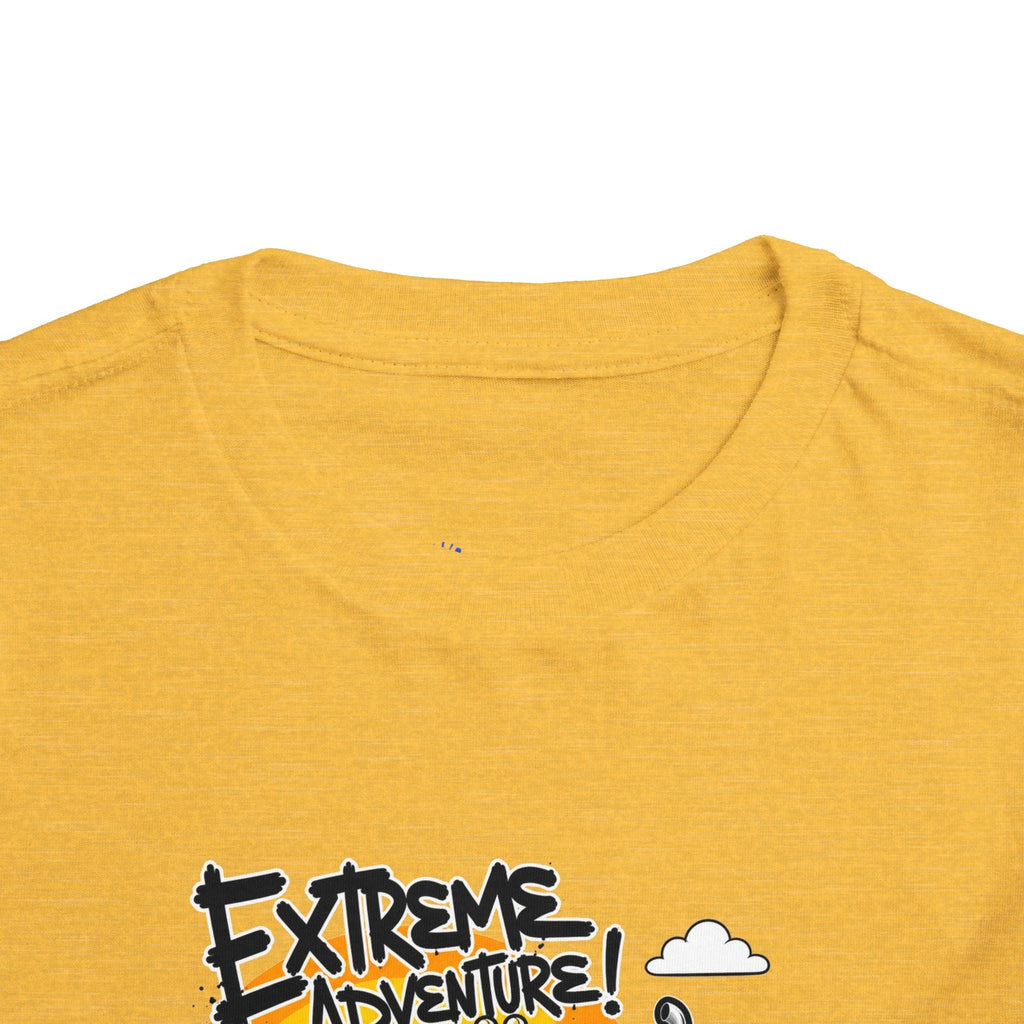 Toddler Tee - "Extreme Adventure 4x4 Off Road" Blue Monster Truck.