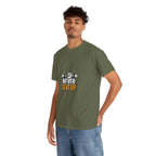Never Give Up Fitness T-Shirt — Motivational Gym Tee with Dumbbell Graphic