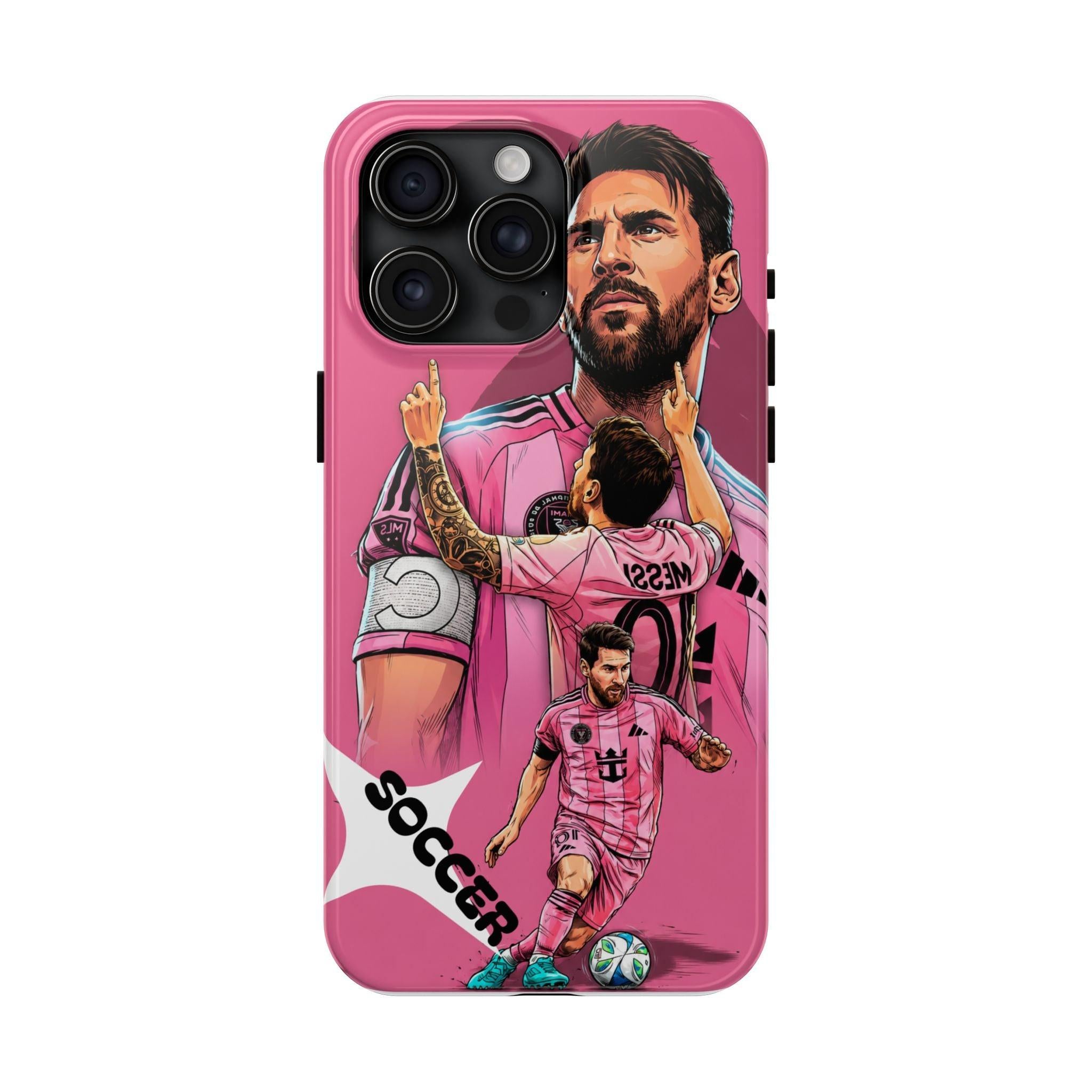 Soccer Star Tough Phone Case pink —  Argentina legend.