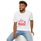Valentine "Be Mine" T-Shirt — Cute Heart Graphic Tee for Women & Couples