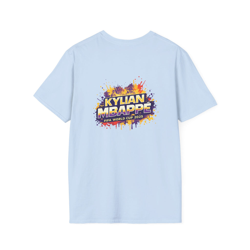 France legend Graphic T-Shirt — Vibrant Splash Portrait Soccer Fan Tee