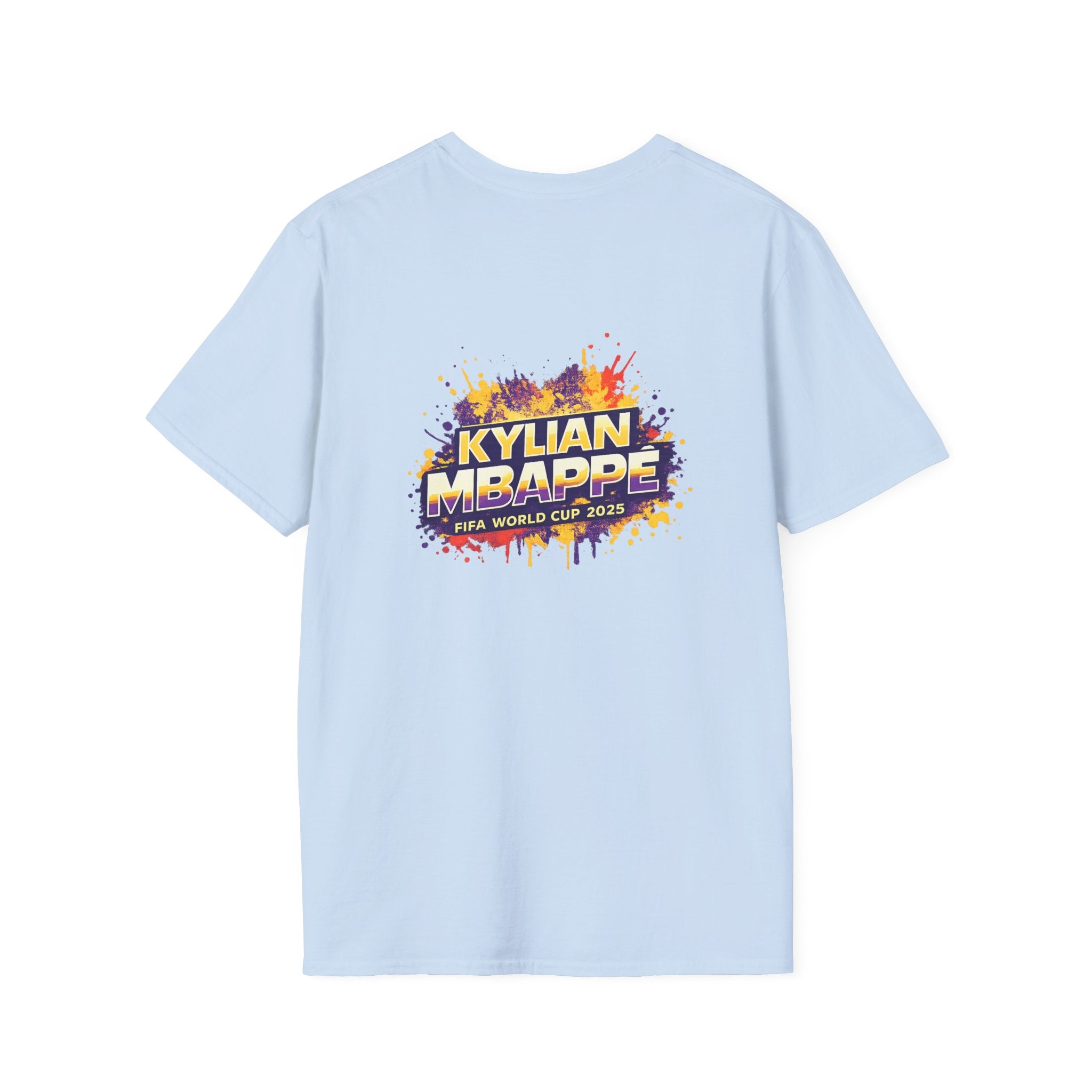France legend Graphic T-Shirt — Vibrant Splash Portrait Soccer Fan Tee