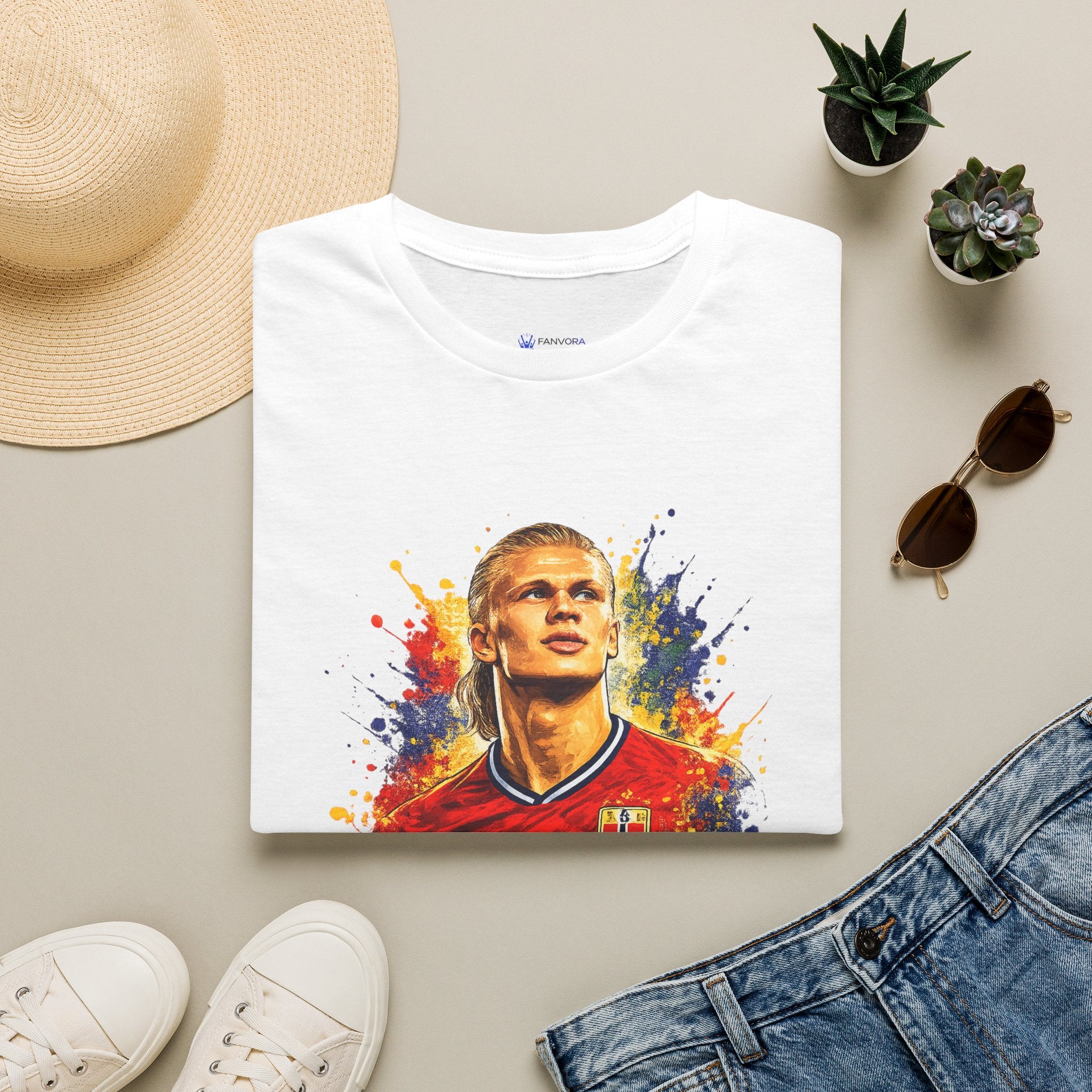 Norway legend Soccer T‑Shirt — Watercolor Portrait Football Tee