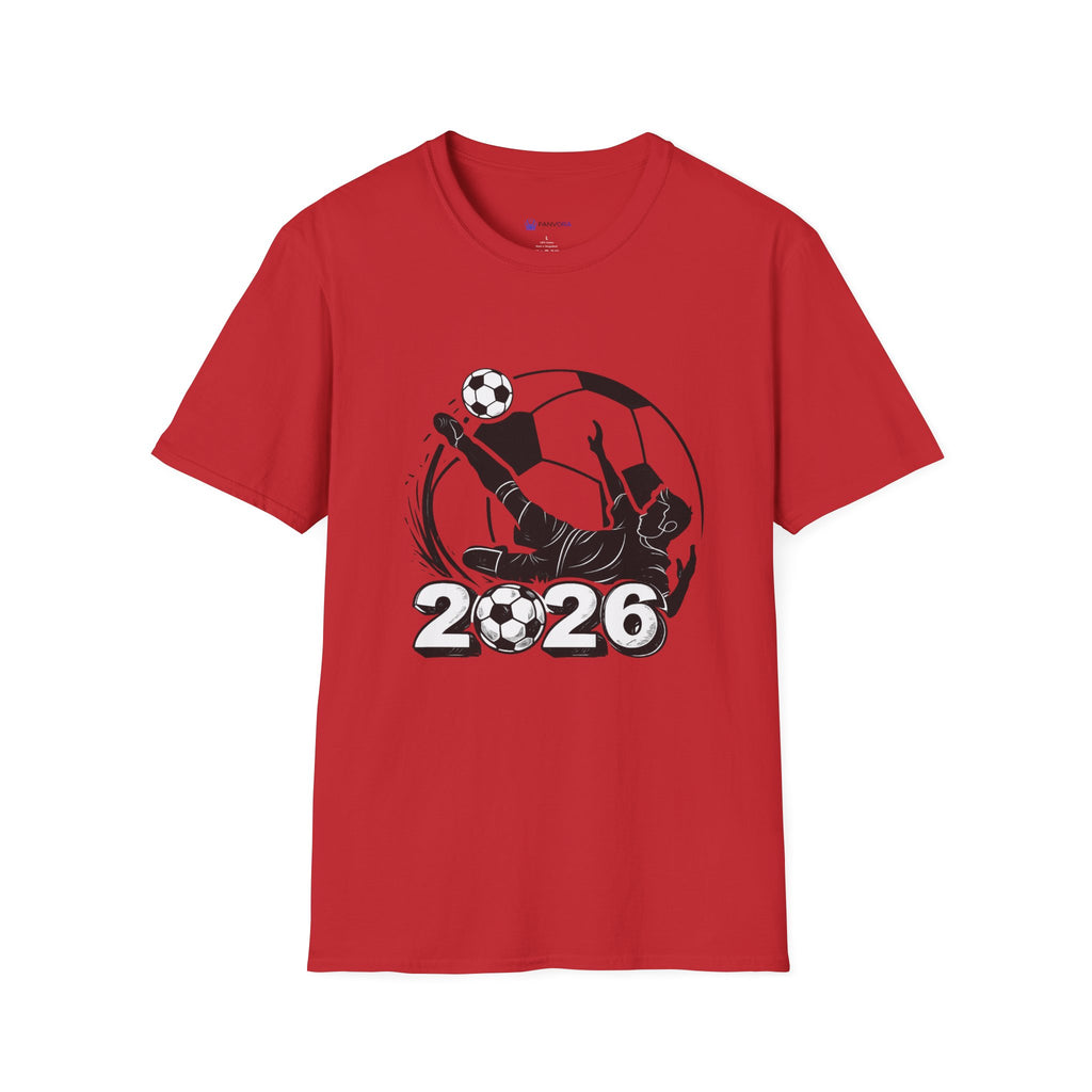 Soccer 2026 T-Shirt — Futbol Player Kick Graphic Tee