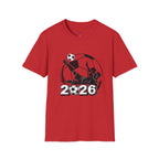 Soccer 2026 T-Shirt — Futbol Player Kick Graphic Tee