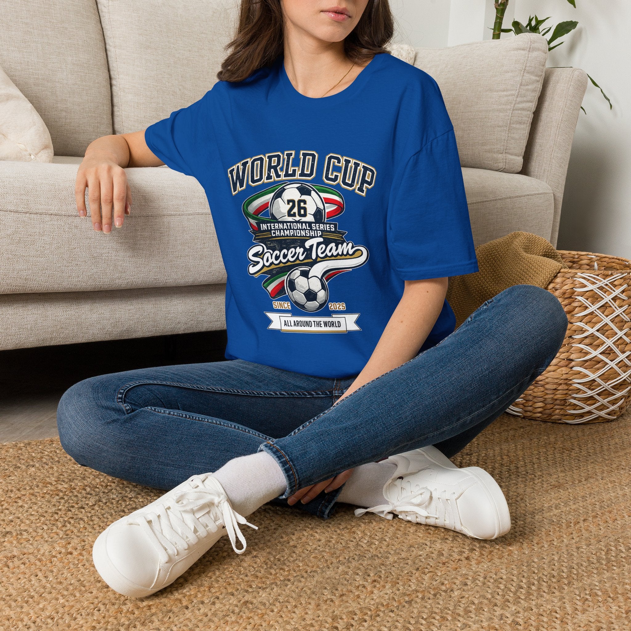 Soccer Team T‑Shirt – Vintage International Series Championship Design