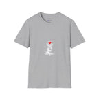 Korean Finger Heart T‑Shirt – I Miss You Minimalist Graphic Tee