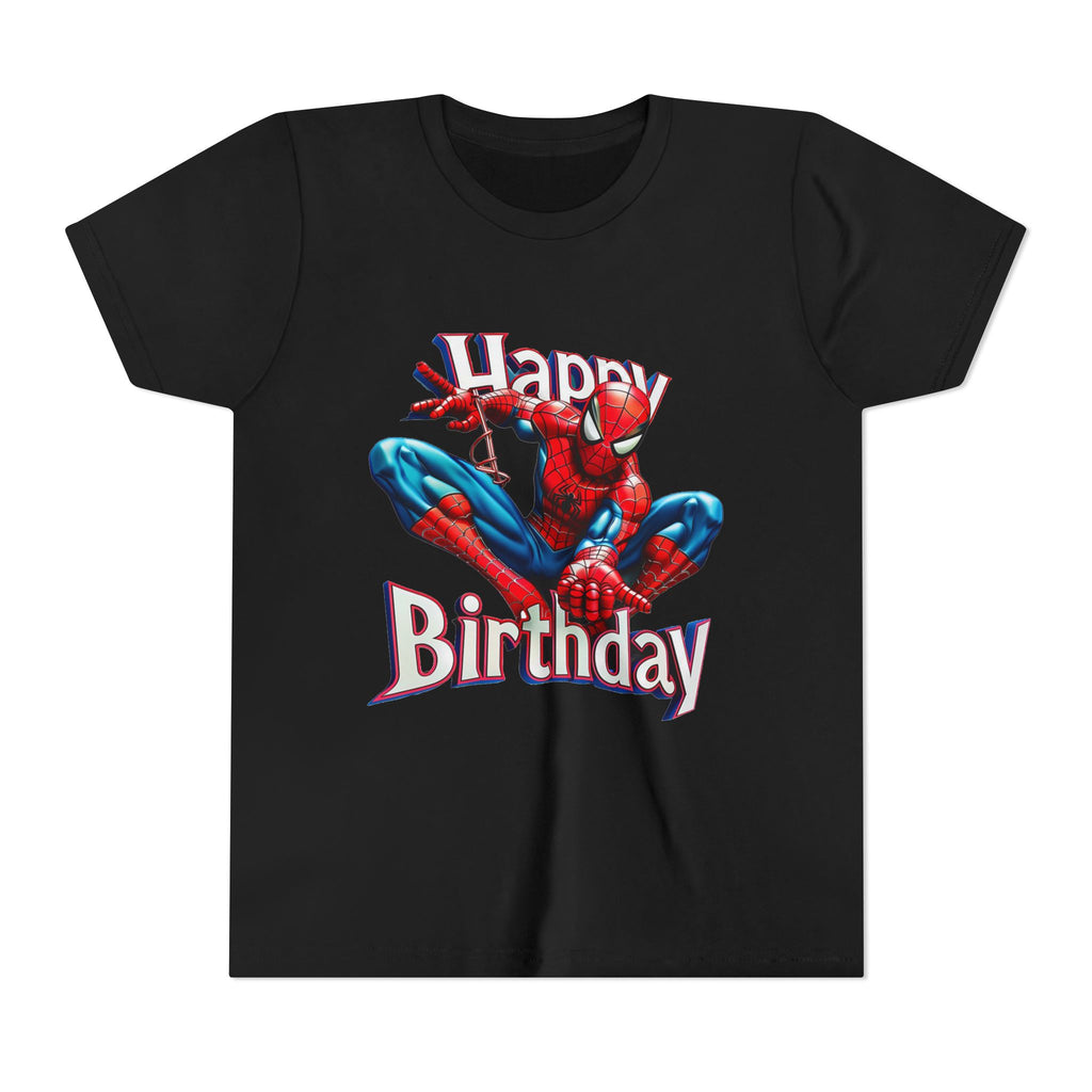 Spider Hero "Happy Birthday" Youth Tee