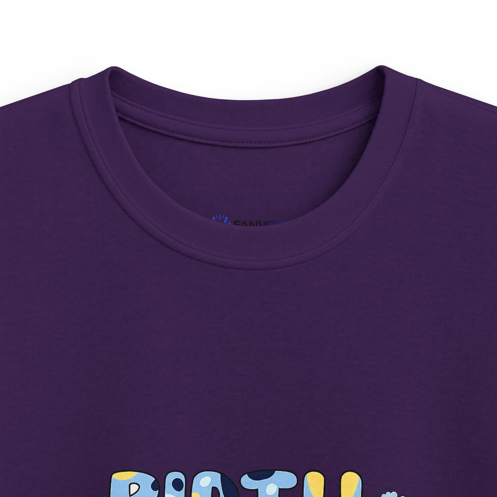 Kids Tee — Cute Blue "Birthday Boy" Bubble Letter Shirt