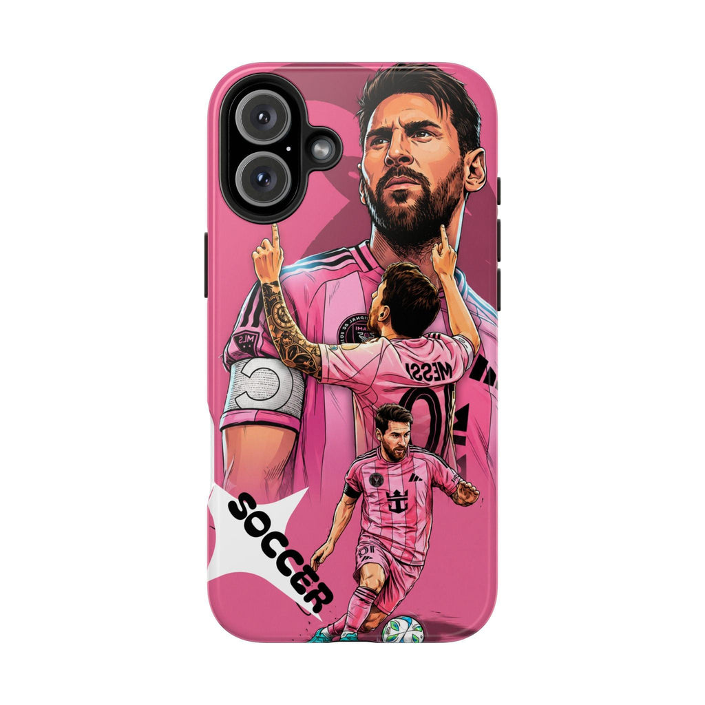 Soccer Star Tough Phone Case pink —  Argentina legend.