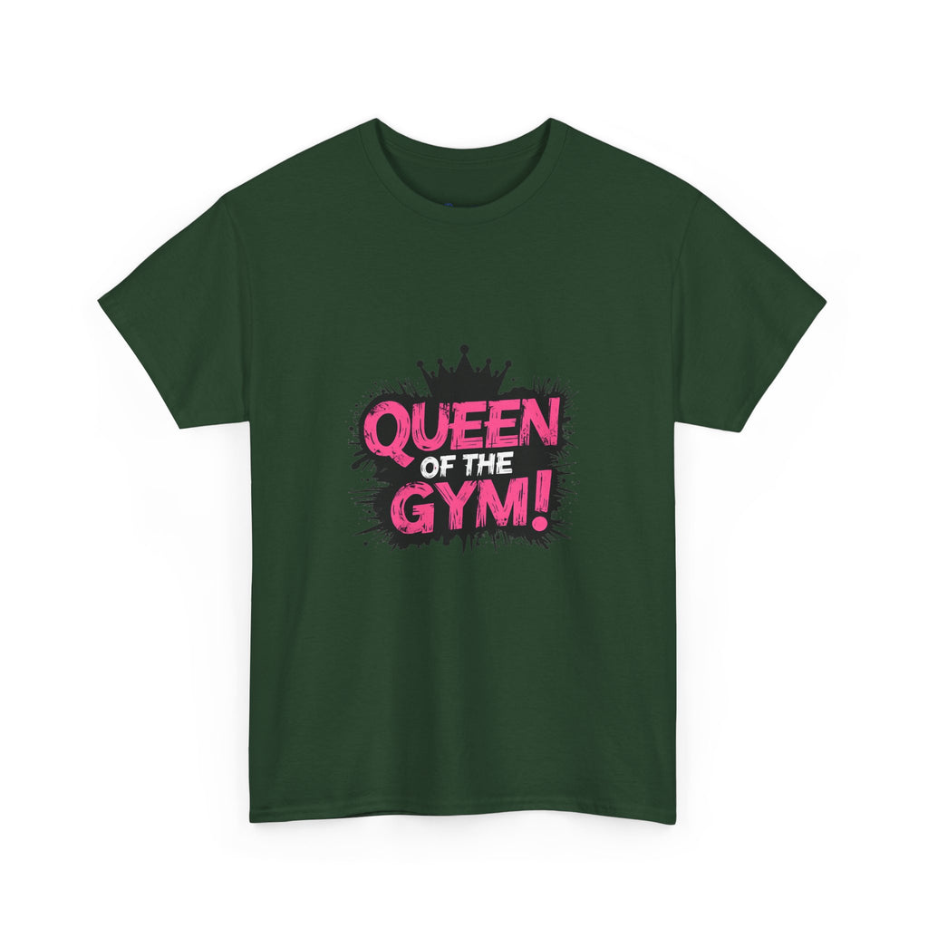 Queen of the Gym T-Shirt — Pink Crown Fitness Tee