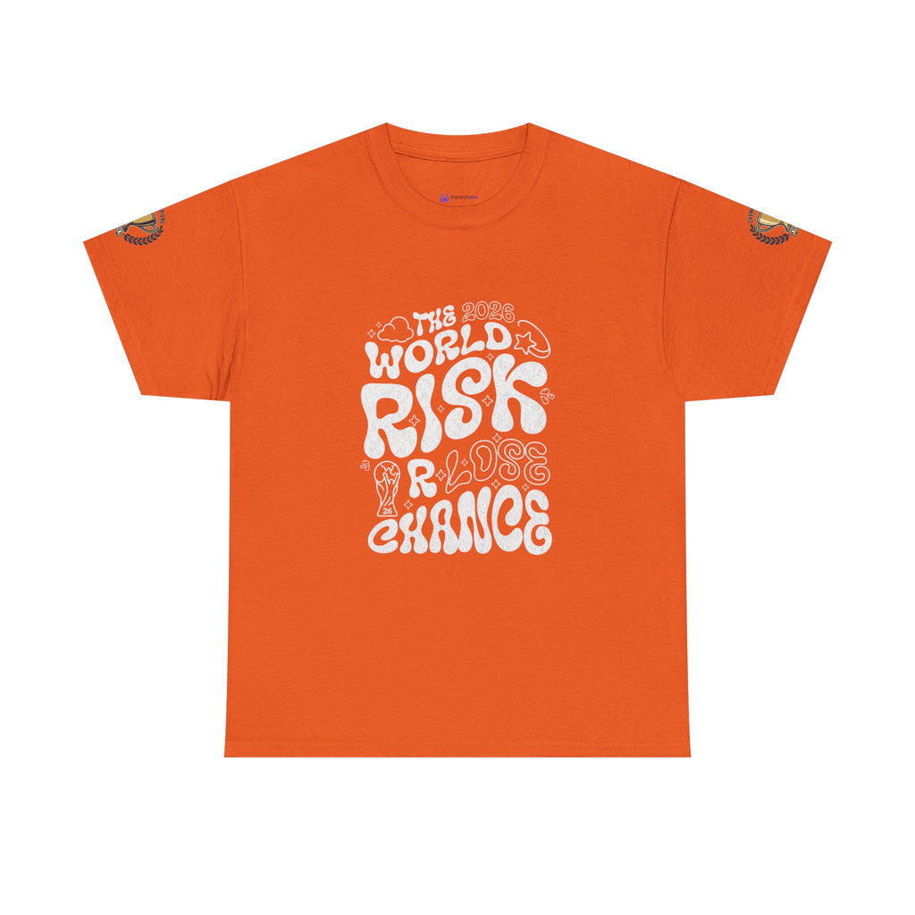 T‑Shirt — "The World Risks A Little Chance" Retro Graphic Tee
