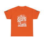 T‑Shirt — "The World Risks A Little Chance" Retro Graphic Tee