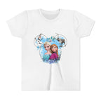 Girls' Frozen Princesses Youth Tee – Elsa & Anna Winter Friends Shirt