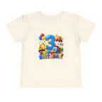 Toddler Birthday Tee — "3" Race Car Happy Birthday Shirt