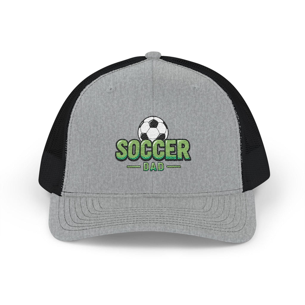 Soccer Dad Trucker cap– Embroidered Ball Design Snapback Cap.