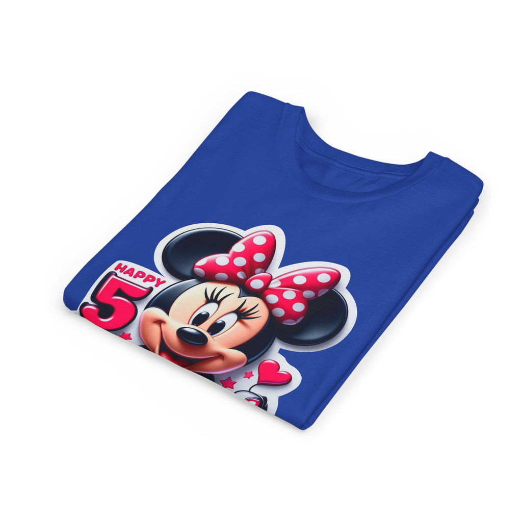 Minnie Mouse Happy 5th Birthday Youth Tee