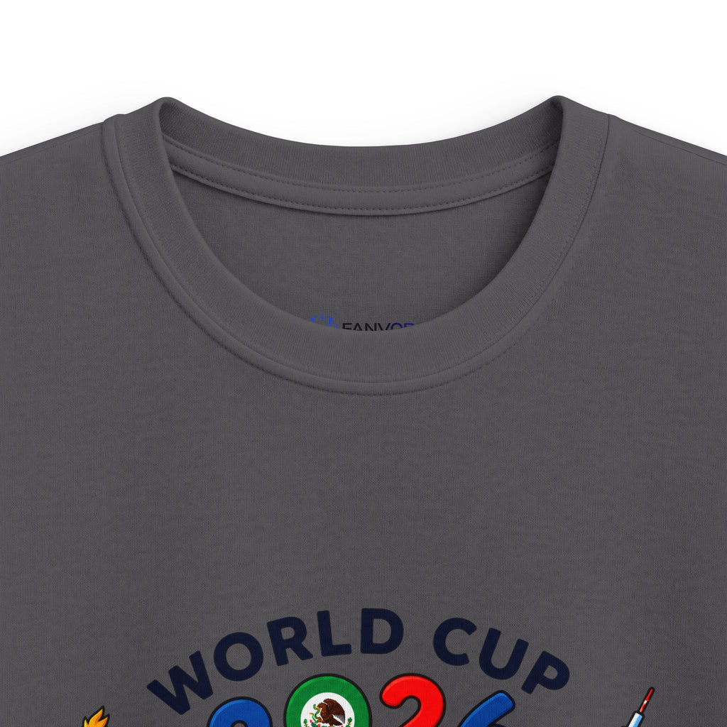 Kids Tee -  America Soccer Mascot & Landmarks
