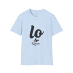 T-Shirt — 'Lo Queen' Playful Script Tee for Cat Lovers