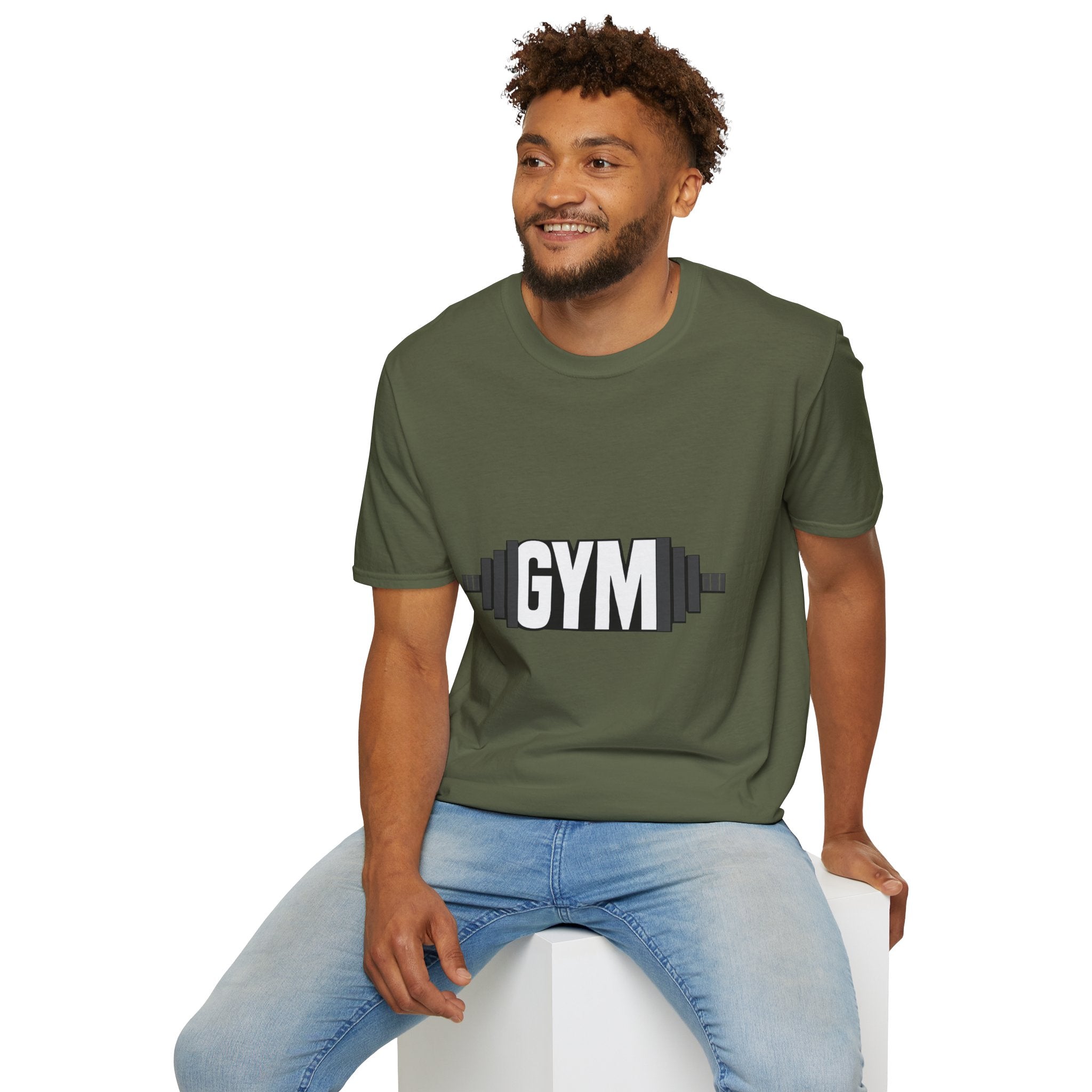 Gym Barbell T‑Shirt — Fitness Workout Tee