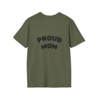Graduation Day T-Shirt — "Proud Mom" Back Graphic.