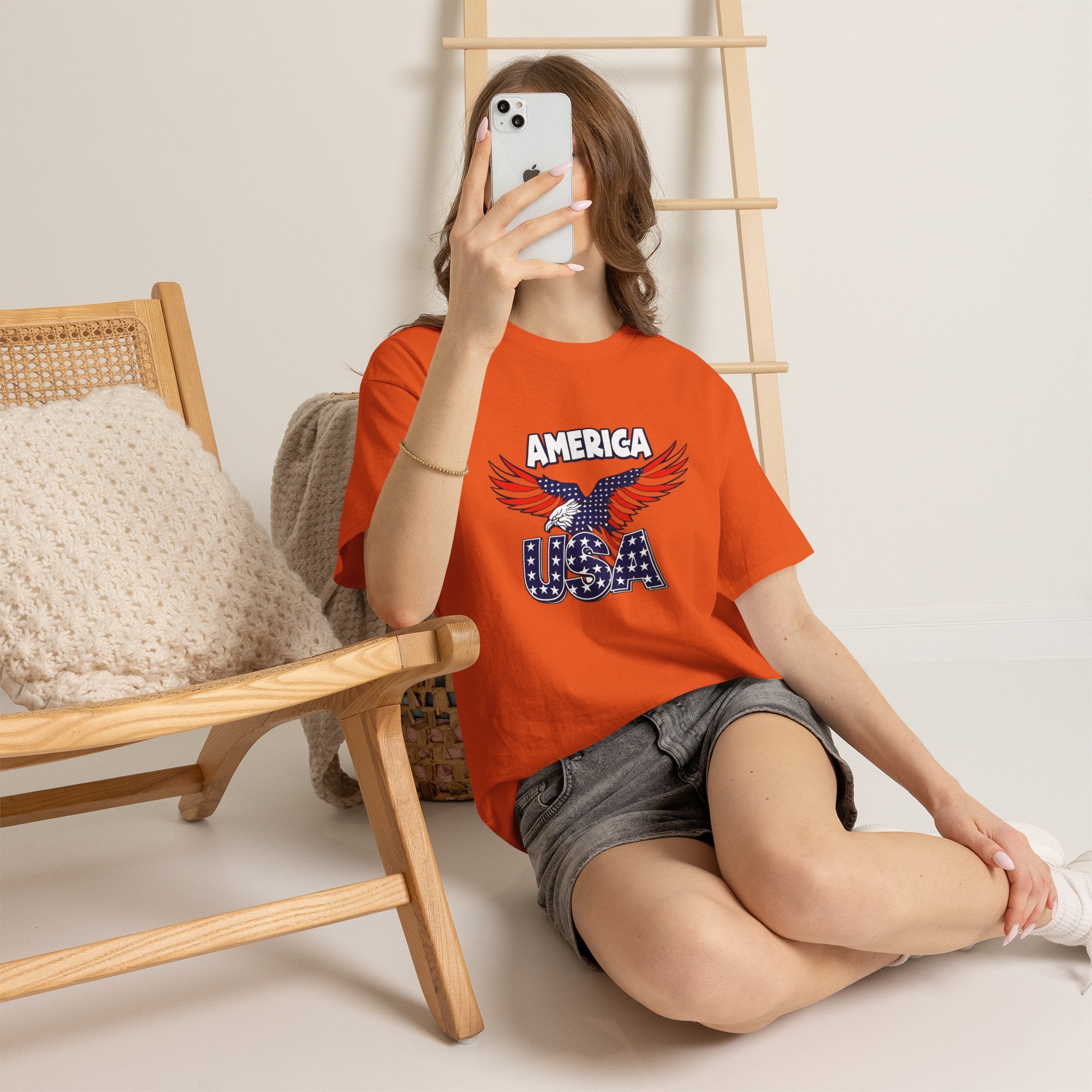 USA Eagle T-Shirt – America Patriotic Graphic Tee for 4th of July