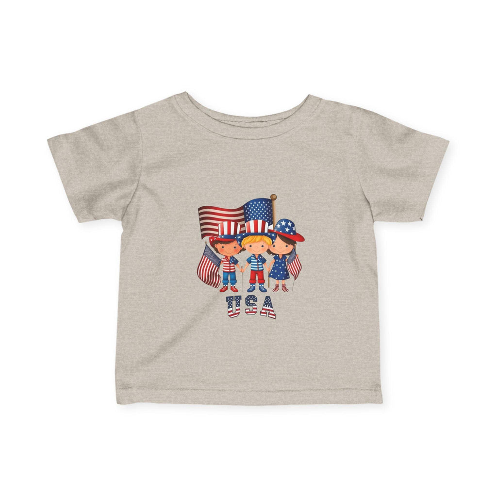 Infant 4th of July Tee — Cute USA Baby Patriotic Shirt.