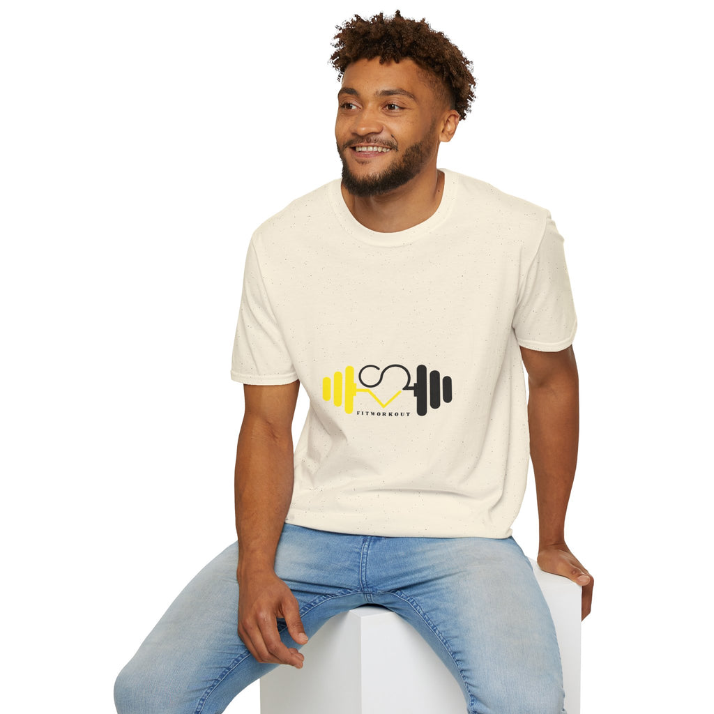 Weightlifting Heart Barbell T-Shirt — Fitness Gym Crusher Tee