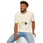 Weightlifting Heart Barbell T-Shirt — Fitness Gym Crusher Tee