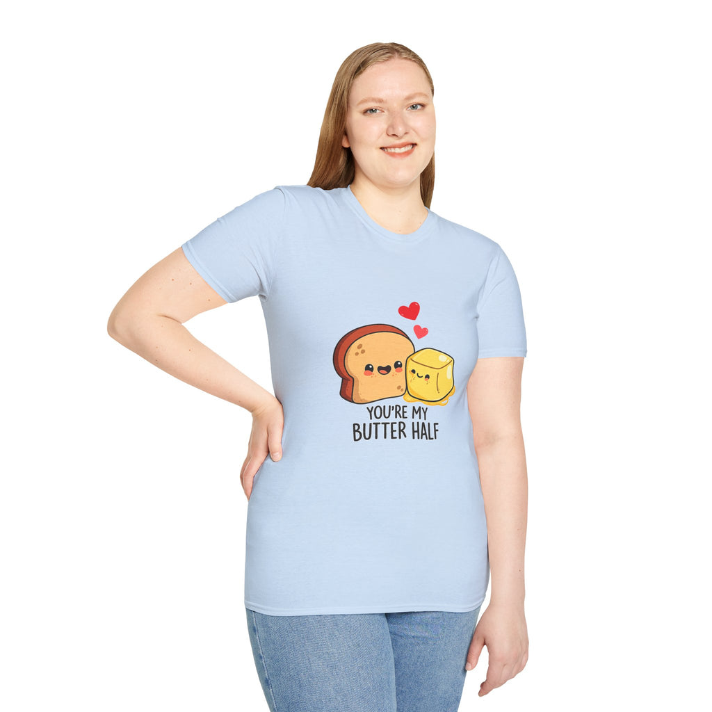 Cute "You’re My Butter Half" T-Shirt — Toast & Butter Couple Graphic Tee