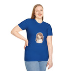 Cute Winking Girl Graphic T-Shirt – Kawaii Heart Tee